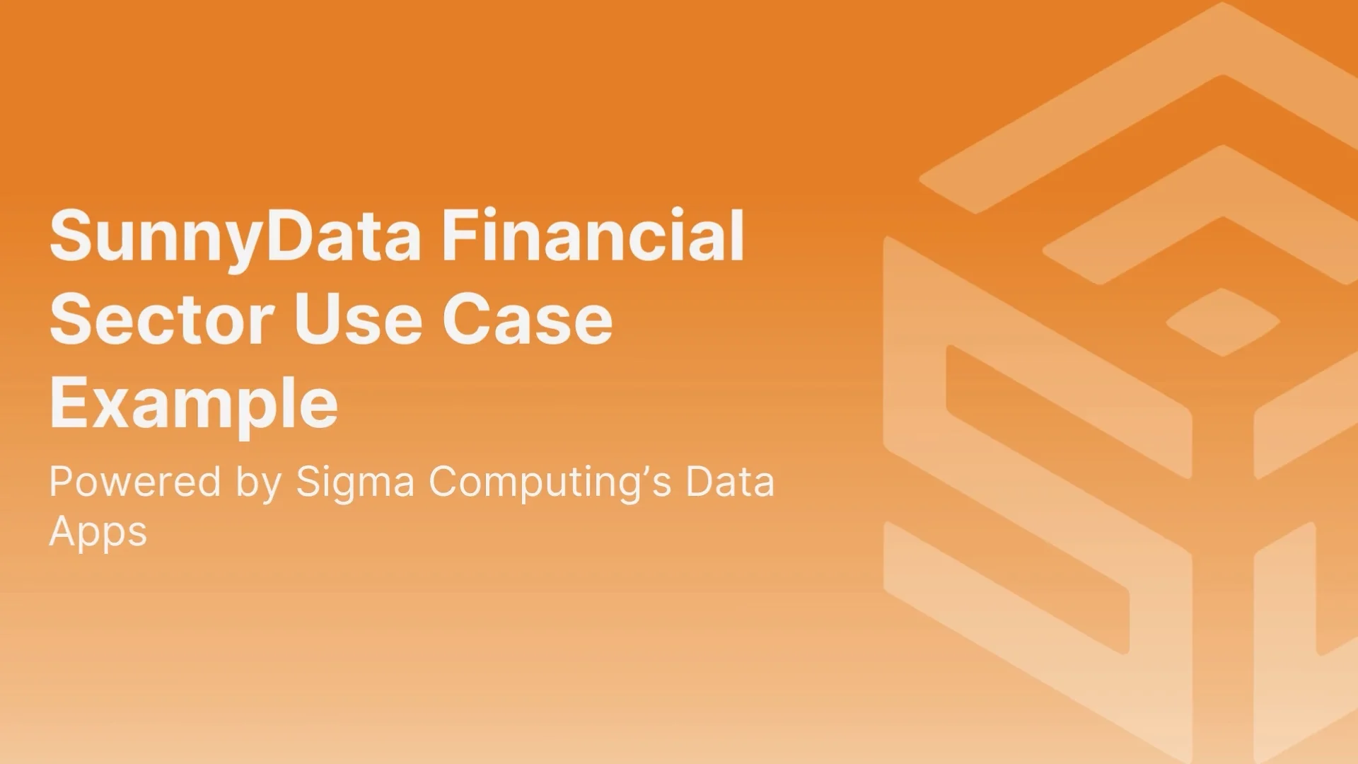 Financial deposits sigma